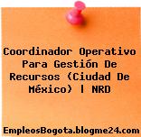 Coordinador Operativo Para Gestión De Recursos (Ciudad De México) | NRD