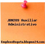 JBN289 Auxiliar Administrativo