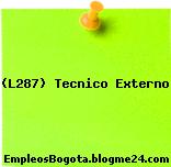 (L287) Tecnico Externo