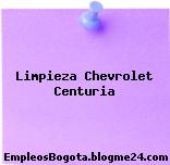 Limpieza Chevrolet Centuria