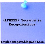 (LPD222) Secretaria Recepcionista