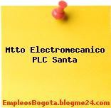 Mtto Electromecanico PLC Santa