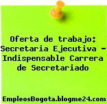 Oferta de trabajo: Secretaria Ejecutiva – Indispensable Carrera de Secretariado