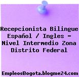 Recepcionista Bilingue Español / Ingles – Nivel Intermedio Zona Distrito Federal
