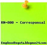 RN-800 – Corresponsal