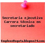 Secretaria ejecutiva Carrera técnica en secretariado
