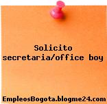 Solicito secretaria/office boy