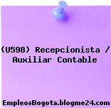 (U598) Recepcionista / Auxiliar Contable