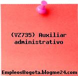 (VZ735) Auxiliar administrativo