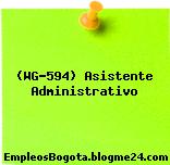 (WG-594) Asistente Administrativo