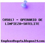 (A581) – OPERARIO DE LIMPIEZA-SATELITE