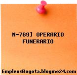 N-769] OPERARIO FUNERARIO