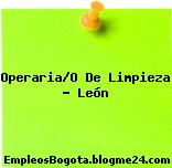 Operaria/O De Limpieza – León