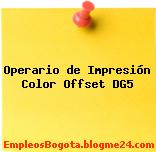 Operario de Impresión Color Offset DG5