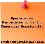 Operario de Mantenimiento Centro Comercial Angelopolis