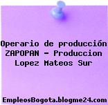 Operario de producción ZAPOPAN Produccion Lopez Mateos Sur