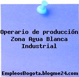 Operario de producción Zona Agua Blanca Industrial