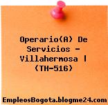 Operario(A) De Servicios – Villahermosa | (TH-516)