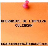 OPERARIOS DE LIMPIEZA CULIACAN