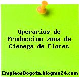 Operarios de Produccion zona de Cienega de Flores