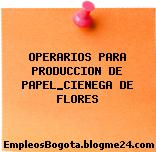 OPERARIOS PARA PRODUCCION DE PAPEL_CIENEGA DE FLORES