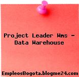 Project Leader Wms – Data Warehouse