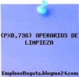 (PXB.736) OPERARIOS DE LIMPIEZA