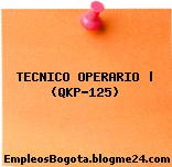 TECNICO OPERARIO | (QKP-125)
