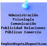 Administración Psicología Comunicación Publicidad Relaciones Públicas Comercio