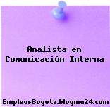 Analista en Comunicación Interna