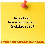Auxiliar Administrativo (publicidad)
