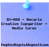 BX-868 – Becario Creative Copywriter – Medio turno