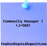 Community Manager | (J-568)