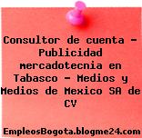 Consultor de cuenta – Publicidad mercadotecnia en Tabasco – Medios y Medios de Mexico SA de CV