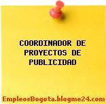COORDINADOR DE PROYECTOS DE PUBLICIDAD