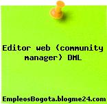 Editor web (community manager) DML