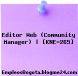 Editor Web (Community Manager) | [KNE-265]