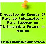 Ejecutivo de Cuenta SR Ramo de Publicidad Para laborar en Tlalnepantla Estado de Mexico