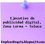 Ejecutivo de publicidad digital. Zona Lerma – Toluca