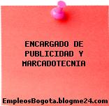 ENCARGADO DE PUBLICIDAD Y MARCADOTECNIA