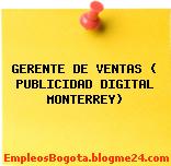 GERENTE DE VENTAS ( PUBLICIDAD DIGITAL MONTERREY)