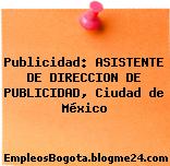 Publicidad: ASISTENTE DE DIRECCION DE PUBLICIDAD, Ciudad de México