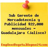 Sub Gerente de Mercadotecnia y Publicidad $22,000 mensuales – Guadalajara (Jalisco)