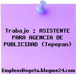 Trabajo : ASISTENTE PARA AGENCIA DE PUBLICIDAD (Tepepan)