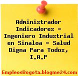 Administrador Indicadores – Ingeniero Industrial en Sinaloa – Salud Digna Para Todos, I.A.P