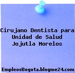 Cirujano Dentista para Unidad de Salud Jojutla Morelos