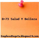 D-73 Salud Y Belleza