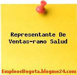 Representante De Ventas-ramo Salud
