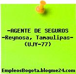 “AGENTE DE SEGUROS -Reynosa, Tamaulipas” (UJY-77)