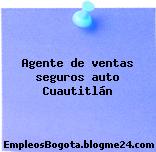 Agente de ventas seguros auto Cuautitlán